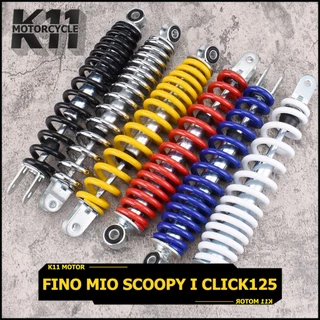 โช๊คหลัง เดิมๆ fino mio scoopy i click125 โช๊คหลัง ราคาข้างเดียว ตามภาพ 300มม เลือกสีได้ มีของพร้อมส่ง จัดเร็ว