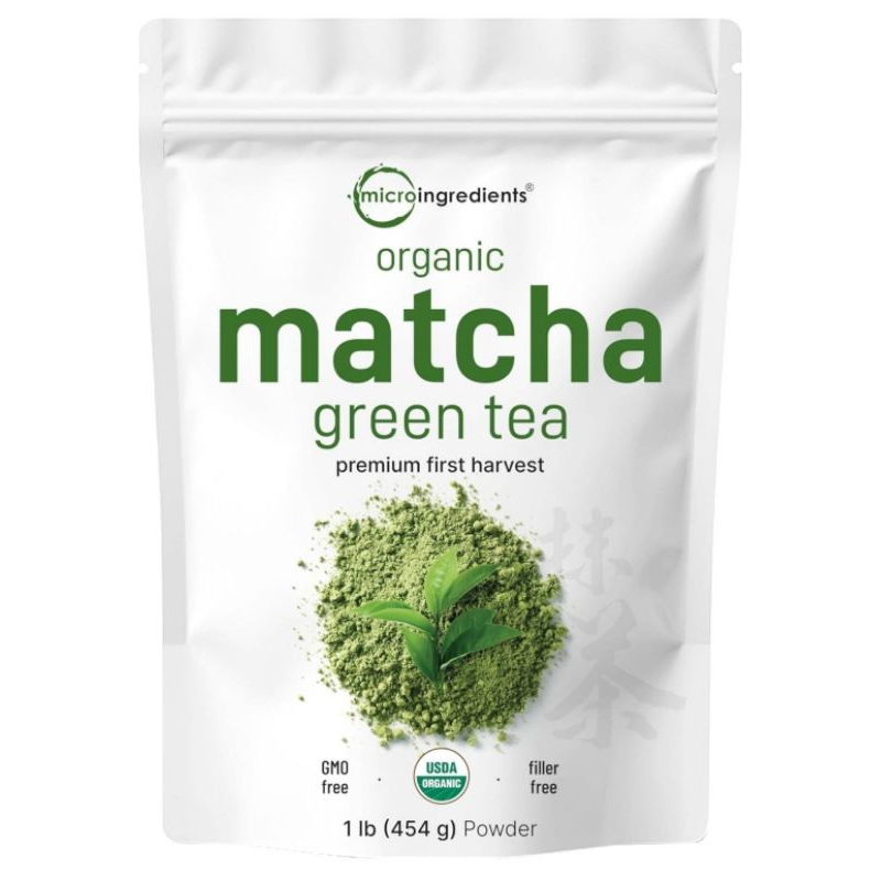 💥พร้อมส่ง💥Organic Matcha Green Tea Powder, 1lb (454 กรัม)