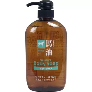 Kumano Yushi Horse Oil Soap, Shampoo & Conditioner 600 ml ผลิตภัณฑ์ทำความสะอาดร่างกาย น้ำมันม้า จากญี่ปุ่น