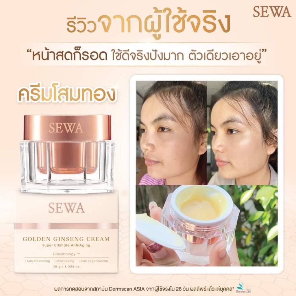 Sewa Golden Ginseng Cream เซวาโสมทอง (7 ml. x 6 ซอง) รูปที่ 2