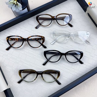 COD🌷แว่นกรองแสงสีฟ้าวินเทจY2Kแฟชั่นสไตล์เกาหลีกรอบเล็กาตาแมว…