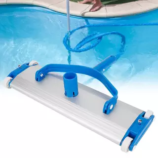 🔥Pool Vacuum Cleaner Brush 18 ''สระว่ายน้ำอลูมิเนียมเครื่องดูดฝุ่นแปรงดูดสิ่งสกปรกหัวดูดสูญญากาศ Dirt Suction Head Clean