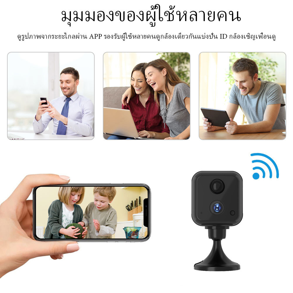 V360 pro 8MP กล้องขนาดเล็ก แบตเตอรี่ในตัว 4G SIM/WIFIกล้องวงจรปิดกลางคืนภาพสี เสียงสองทาง การบันทึกมุมกว้าง กล้องในร่ม