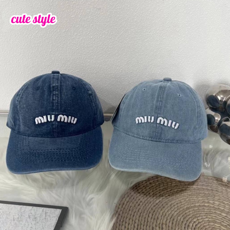 หมวกแก็ป ผ้ายีนส์ งานโลโก้ปัก ที่ตามหา พร้อมส่งค่ะ
