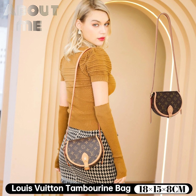 Louis Vuitton Tambourine Bag กระเป๋าสะพายข้างผู้หญิง LV bag กระเป๋าอานเล็ก