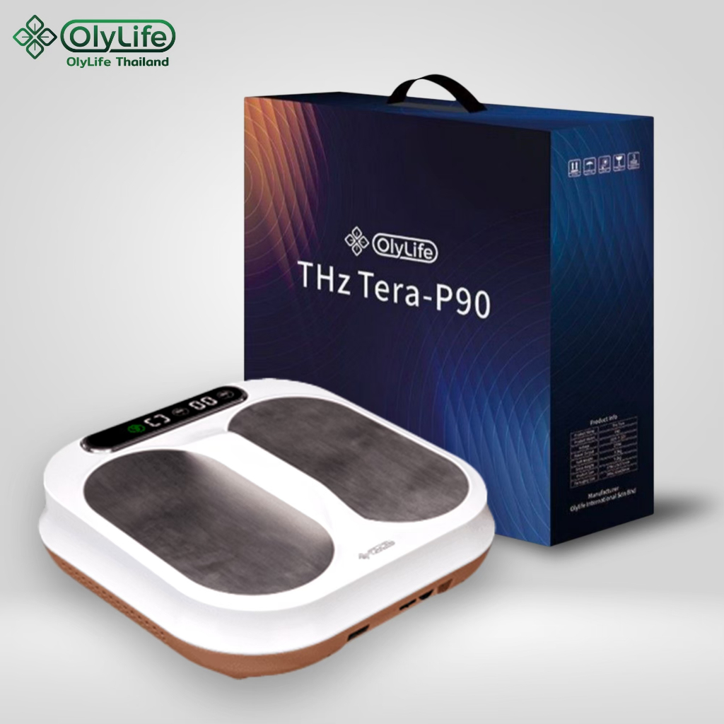 Tera P-90 โอลี่ไลฟ์ OlyLife เทร่าพี่90 เทราเฮิรตซ์ Terahertz เครื่องวางเท้าสุขภาพ สปาชีวภาพ เทคโนโลย