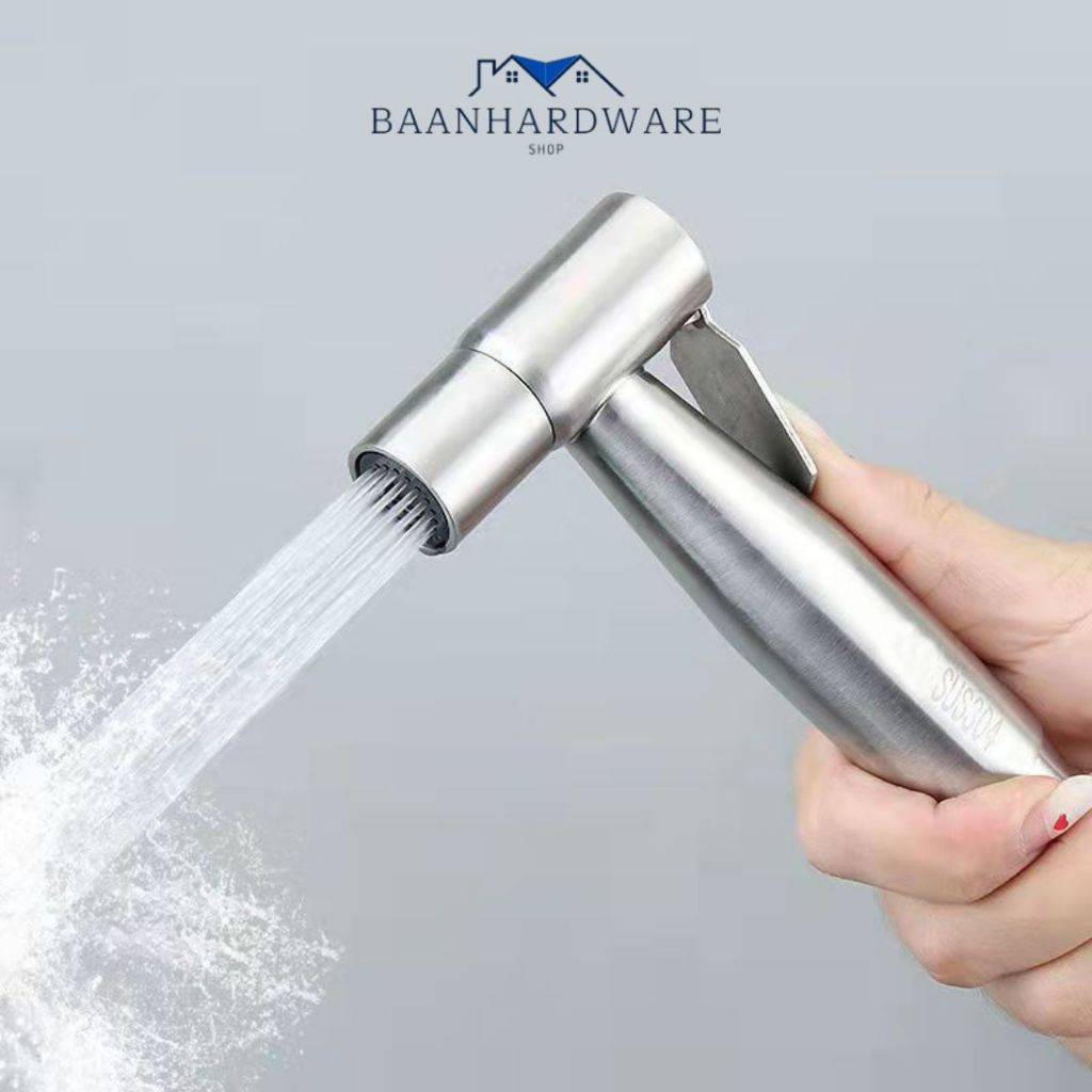 BAANHARDWARE หัวฉีดชำระ สแตนเลสแท้SUS304 รับประกันคุณภาพ ไม่เป็นสนิม MA-G-R111