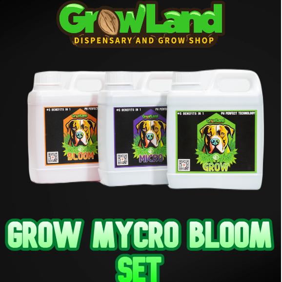 Growland Set Grow-Micro-Bloom Advanced Nutrients  pH Perfact Tecnology 3x1 Liter