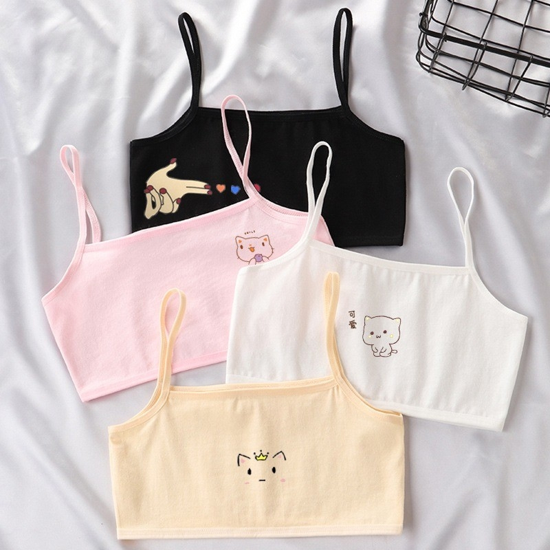 เสื้อซับในเด็กลายการ์ตูนน่ารัก ครึ่งตัวแบบสวม cotton สวมง่าย ใส่สบาย รุ่น 9910 september27_th