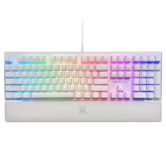 คีย์บอร์ดเกมมิ่ง Nubwo Gaming Keyboard Terminator X30 White