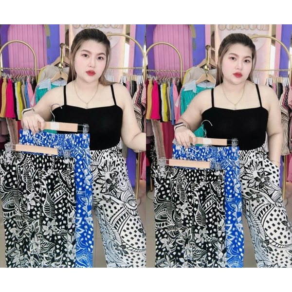 i97 กางเกงขายาวทรงกระบอกผ้าสปัน