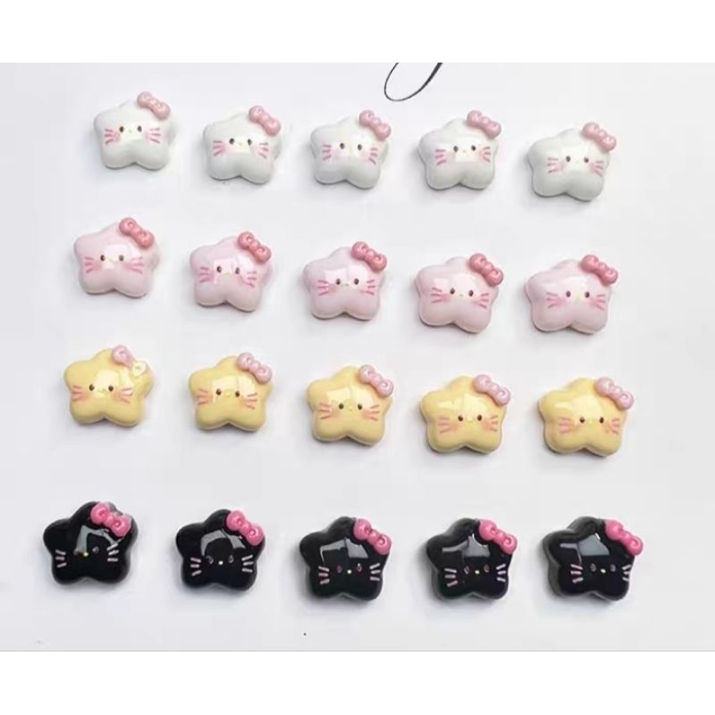 !!ใหม่!! เรซิ่นตกแต่ง น้องดาวคิตตี้ น่ารักๆ 10 ชิ้น !!พร้อมส่ง!!