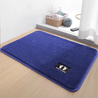 พรมเช็ดเท้า พรมประตู ขนาด 40x60 ซม. 10 สีให้เลือก ขนไม่รุดๆ