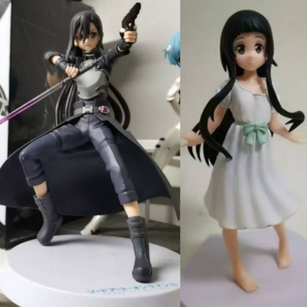 (แท้​/มือ2)⭐Sword Art Online II Special GGO Gun Gale Online 6" Kirito Figure Rara​ Yui💙Furyu
