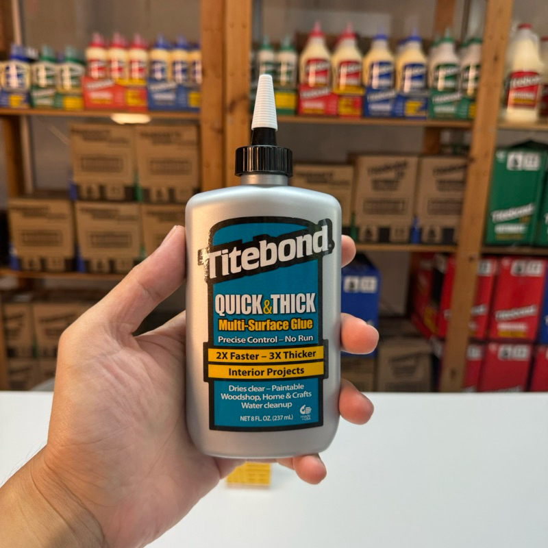 Titebond Quick & Thick Multi Surface Glue 8oz ( กาวแห้งเร็วและเข้มข้น ) by USA