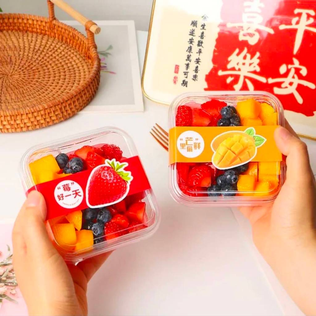 กล่องใส่ขนมทรงสี่เหลี่ยมจัตุรัส พร้อมฝาใส ขนาด250ml. (SX306) แพ็ค25/50ชุด - รูปที่ 7