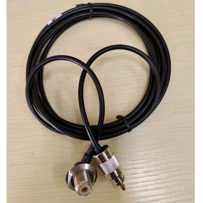#RG58สายนำสัญญาณพร้อมขั้วแจคเม้า+PL259