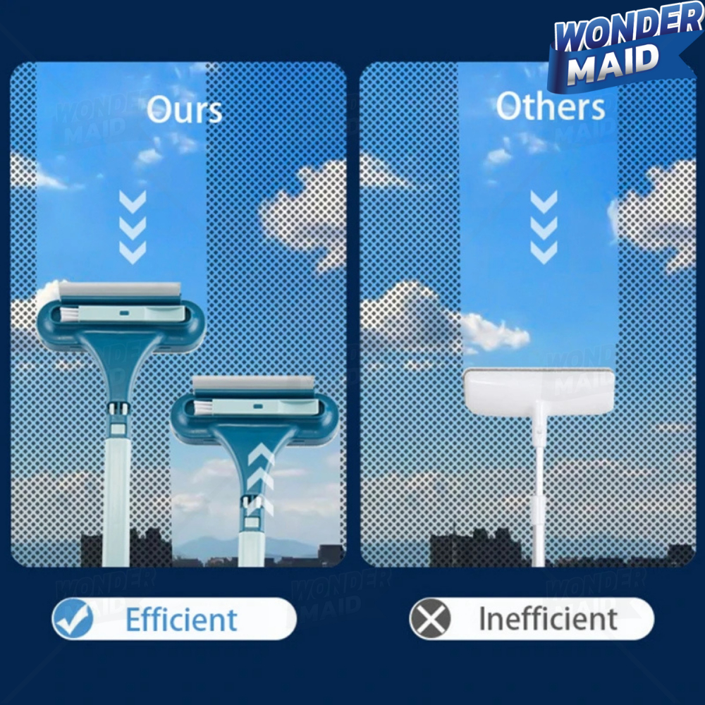 ✨ Wondermaid ✨ แปรงทำความสะอาดมุ้งลวด แปรงขัดมุ้งลวด ไม้เช็ดกระจก ทำความสะอาดหน้าต่าง ผลิตจากวัสดุ PP มีให้เลือก 3 แบบ - รูปที่ 3