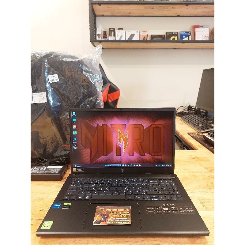 Acer Nitro V15 ANV15-51-578S **RAM32GB i5-13420H RTX2050 SSD512GB.Gen4 สภาพนางฟ้า99%
