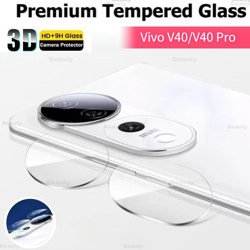 [ส่งจากไทย] ฟิล์มกระจกนิรภัยกันรอยเลนส์กล้อง HD 3D ใส สําหรับ Vivo V40 5G/ V40Pro 5G ฟิล์มกระจกเล่นกล้องด้านหลัง