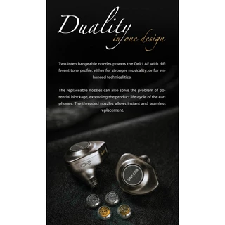 [ประกันศูนย์ไทย] KEFINE Delci AE หูฟัง 1ไดรเวอร์ ไดนามิก ไดอะแฟรม DLC+PU เปลี่ยนท่อนำเสียงได้