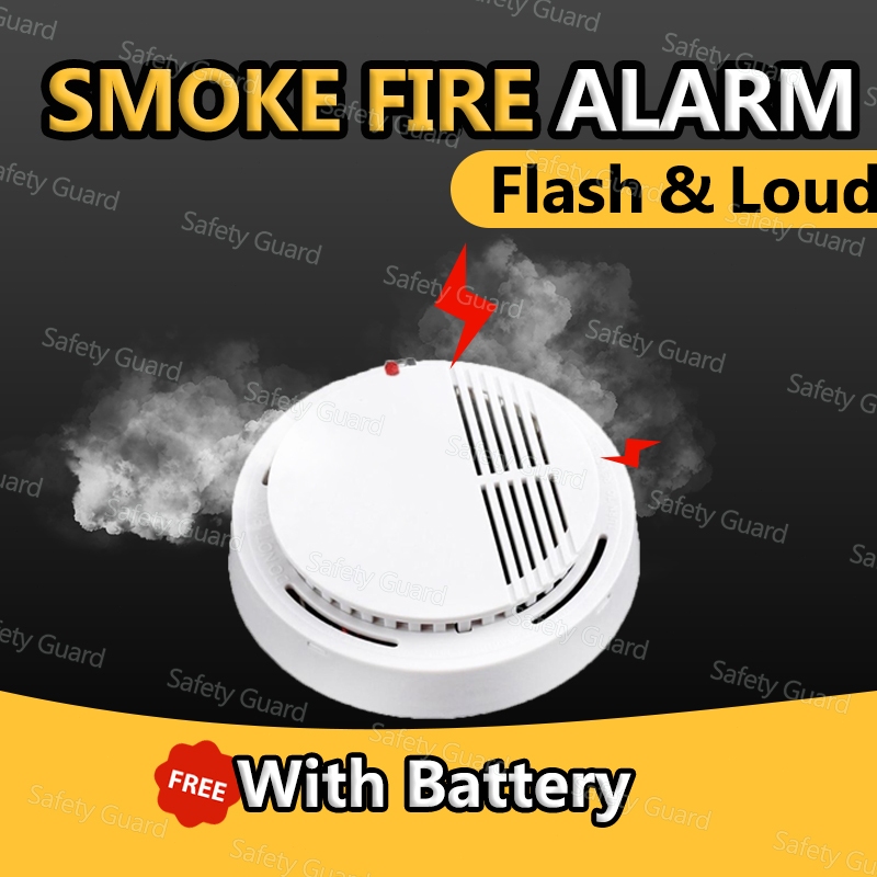 อุปกรณ์ตรวจจับควัน Wireless Smoke Detector Fire Alarm การตรวจจับอัคคีภัย เครื่องตรวจจับควันไฟสูง ปลุกอิสระ