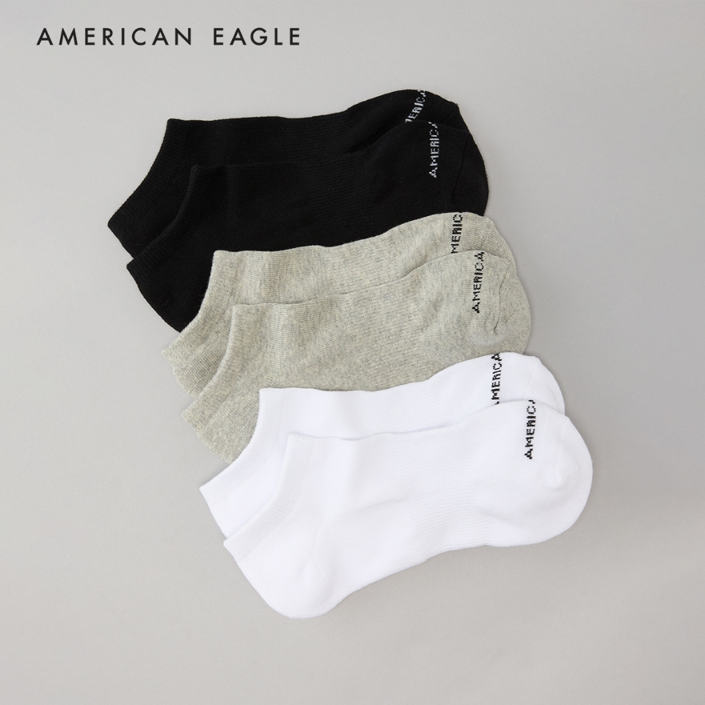 American Eagle Low Cut Socks 3-Pack ถุงเท้า ผู้ชาย แพ็ค3ชิ้น (NMAC 022-7616-900)