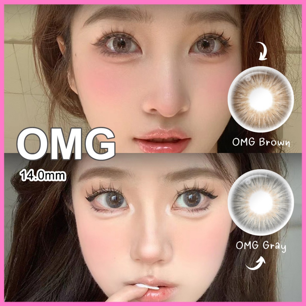 ส่งไวจากไทย Magister คอนแทคเลนส์ 6 เดือน Mini Brown/ Gray  คอนแทคเลนส์รายวัน contact lens เกาหลี (2 