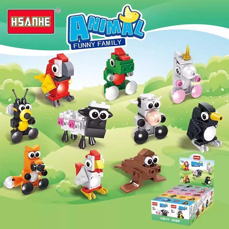 ชุดตัวต่อบล็อกตัวต่อ เลโก้ animal/insect mini block oy Lego Block Toy Baby