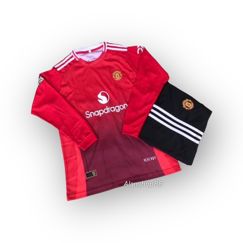New ชุดกีฬาเด็กแขนยาวเสื้อพร้อมกางเกง อายุ 6-12 ปี