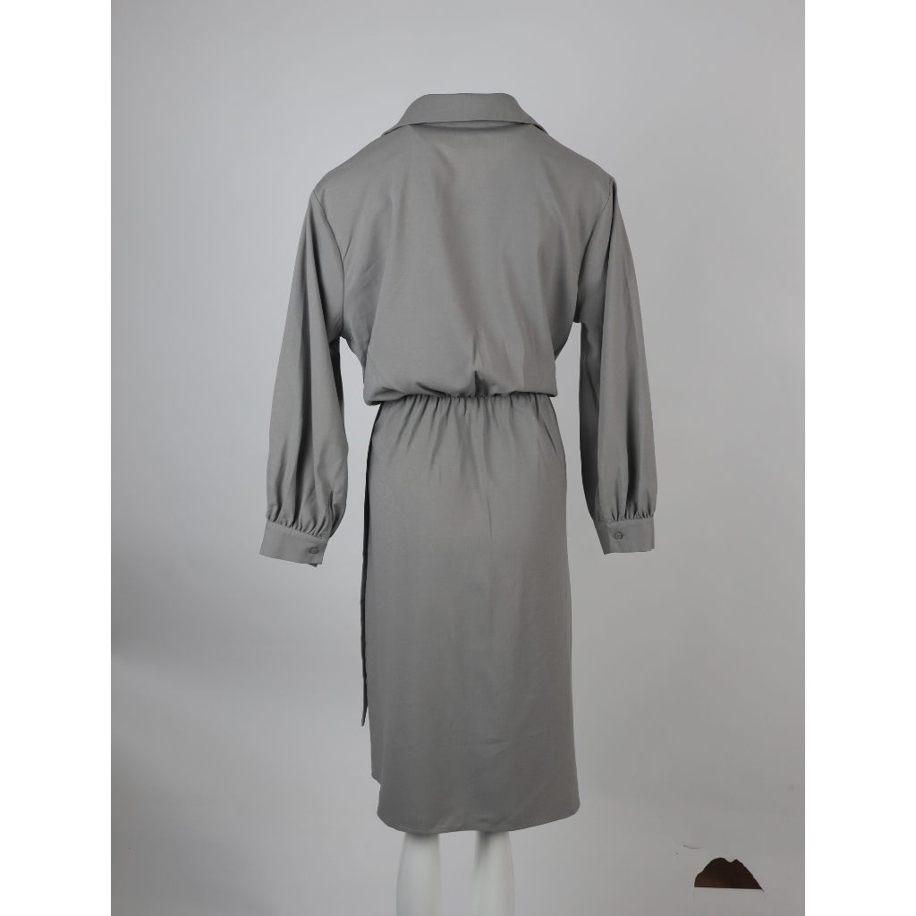 Simple.Par-เดรสเก็บเอวผูกข้าง-สีเทา-A005-15