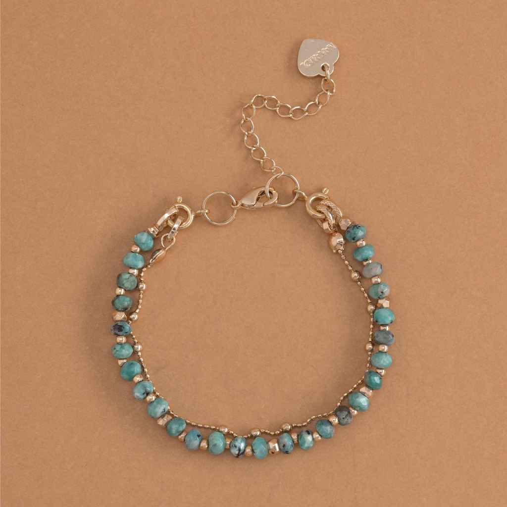 AMAZONITE-LUCKY CHARM BRACELETสร้อยข้อมือหินมงคล-หินอามาโซไนท์