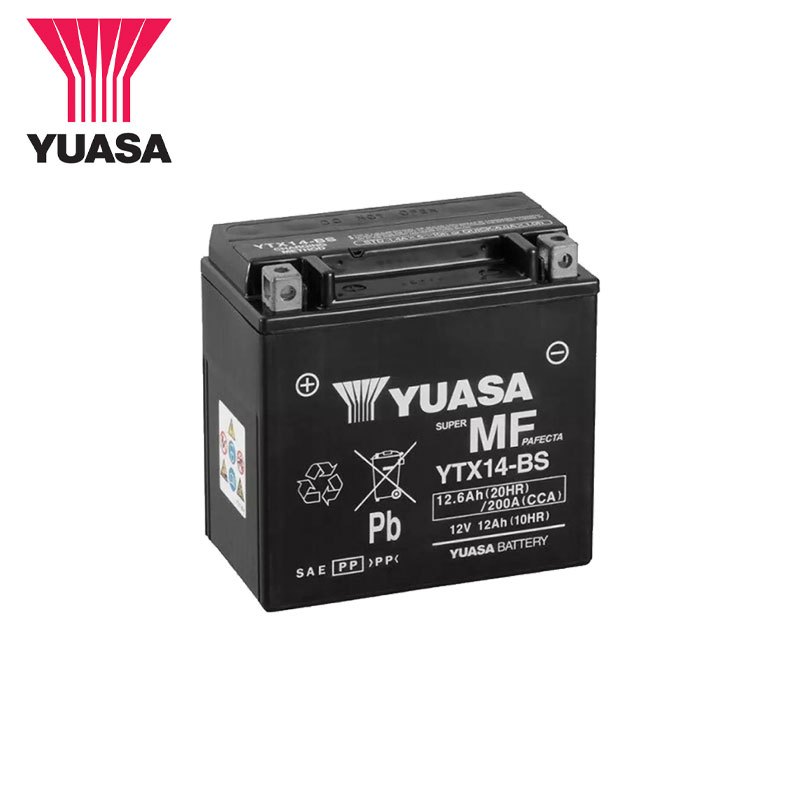 แบตBIGBIKE แบตบิ๊กไบค์ YUASA ยัวซ่า รุ่น YTX14L-BS 12V 12Ah