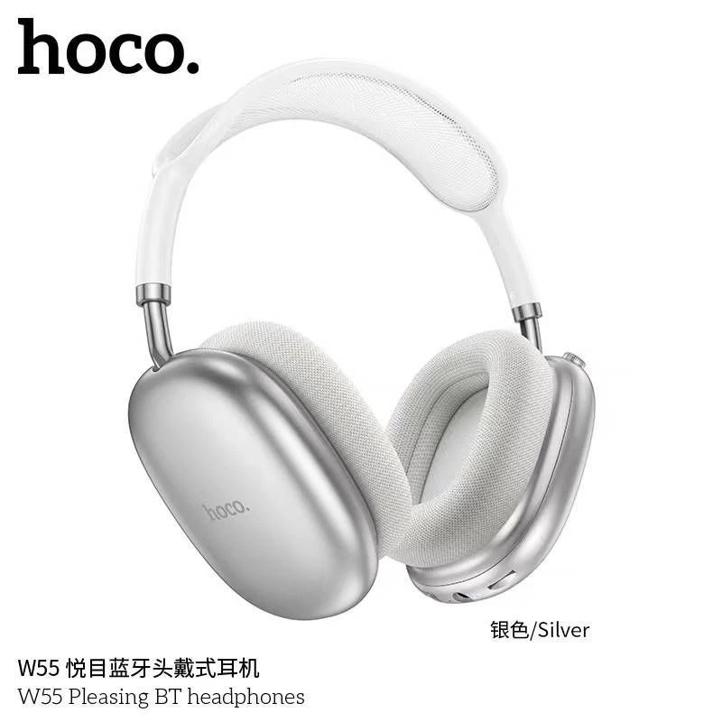 Hoco W55 หูฟังครอบหูไร้สาย BT V.5.4 headphones ใช้งานได้นานยิ่งขึ้น พับเก็บได้ สินค้าของแท้100%