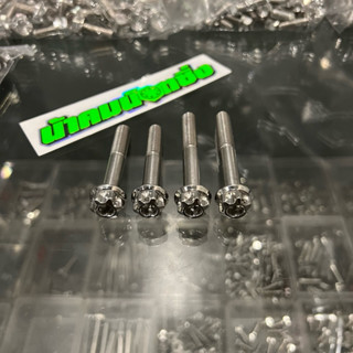 น๊อตกันตกเวฟ125R-S ตรงรุ่น 4 ตัว งานน้าคมน๊อตซิ่งแท้💯