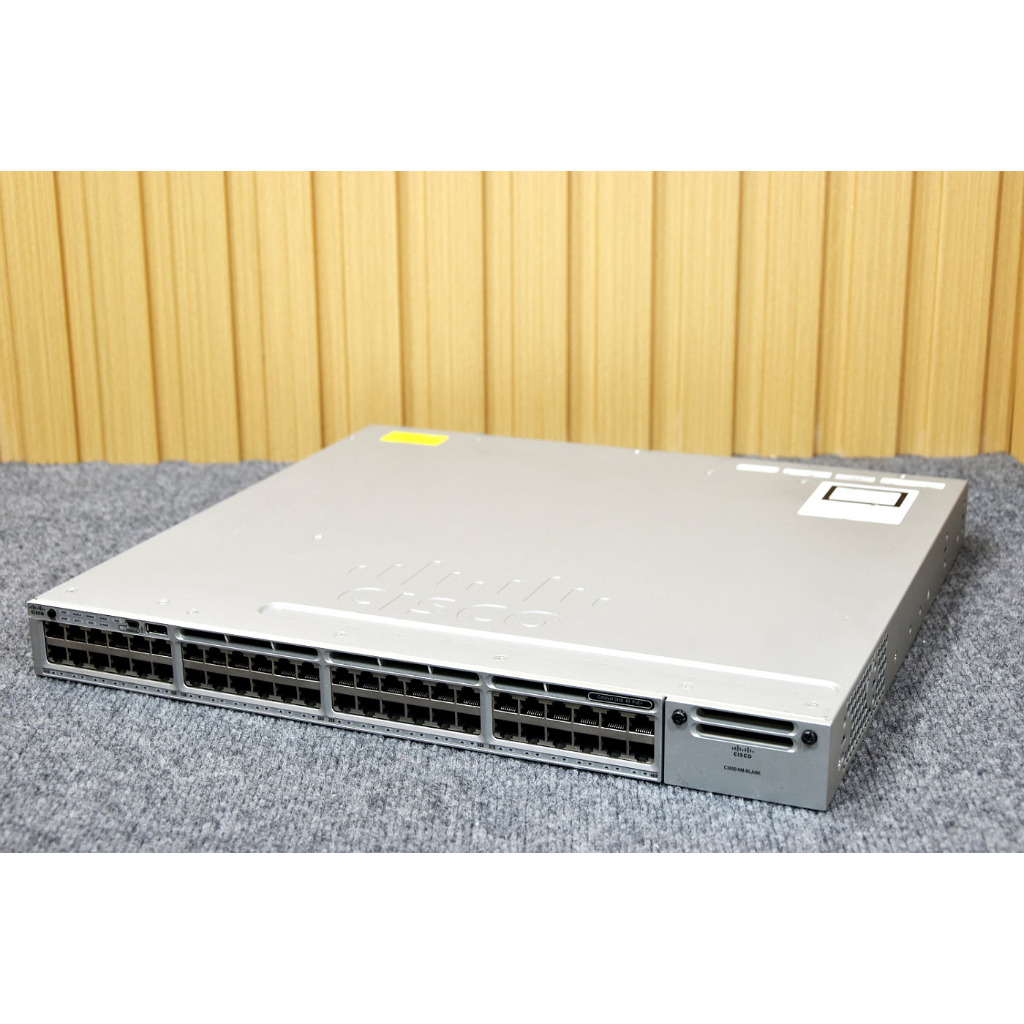 Cisco 3850 Series PoE+ 48 Port Switch, IP Base, WS-C3850-48P-S, Refurbished, Original