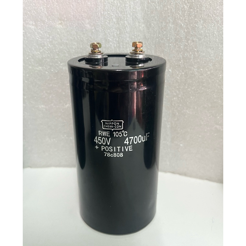 คาปาซิเตอร์ 4700uF 450V NIPPON ขนาด 14x7.5CM. ของแท้ ในไทยพร้อมส่ง 4700UF 450Vdc ของดี 4700UF 450Vdc