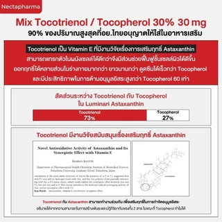 [แท้100%] Nectapharma Astaxanthin+CoQ10 เนคตาฟาร์มา แอสตาแซนธิน ชะลอวัย ลดริ้วรอย จุดด่างดำ Luminari astaxanthin 6mg