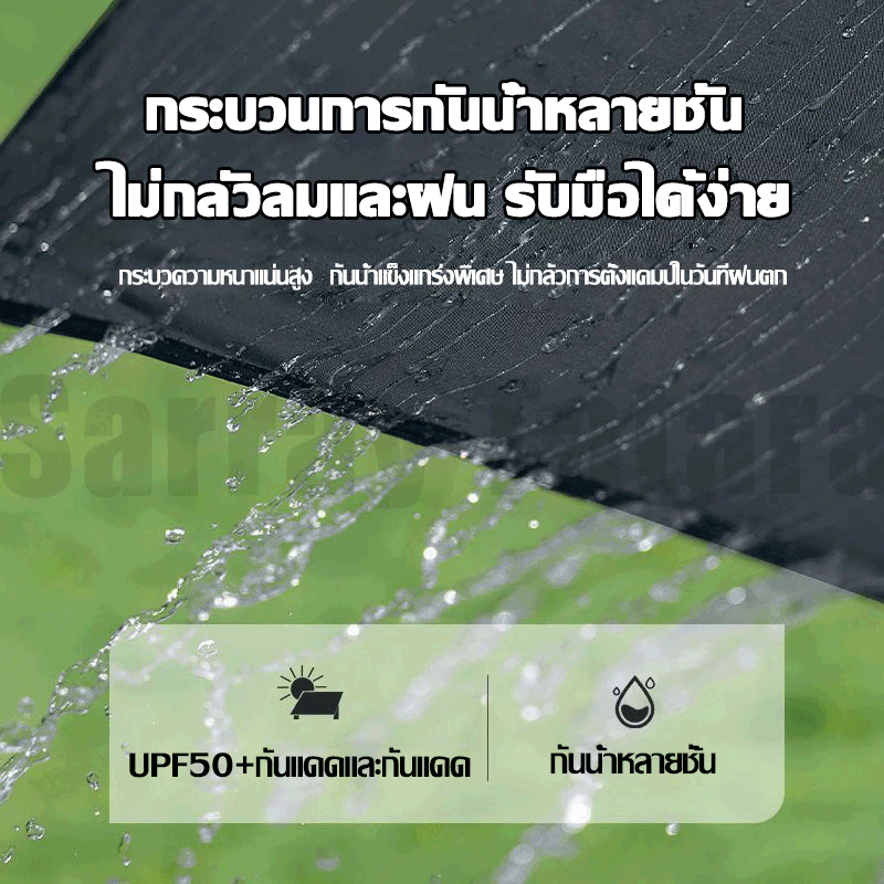 【แถมอุปกรณ์ครบชุด】ฟายชีทพร้อมเสา ฟลายชีท 3x3 3x4 3x6m เต้นท์แคมปิ้ง อุปกรณ์เดินป่าตั้งแคมป์ กันแดด กันฝน ทาร์ป thumbnail 8