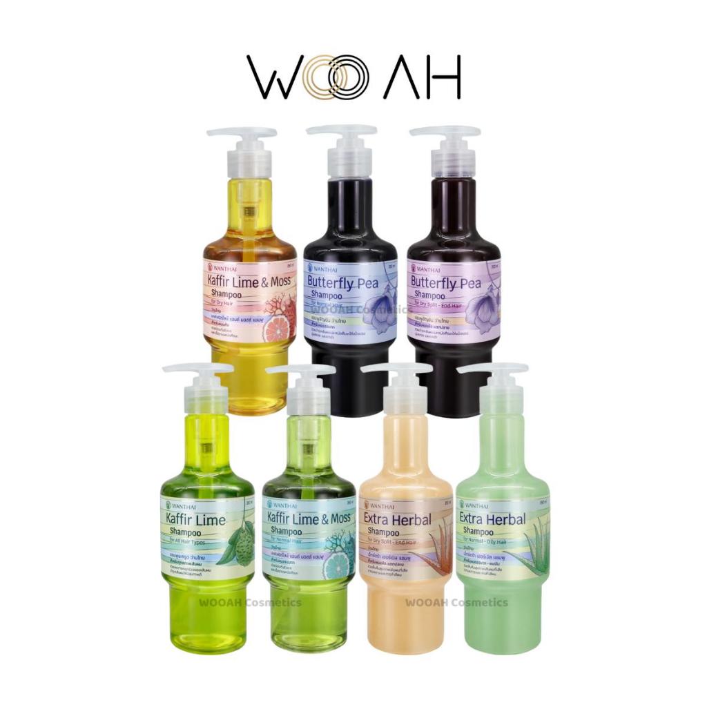 Wanthai Shampoo ว่านไทย แชมพูบำรุงเส้นผม และหนังศรีษะ ขนาด 350มล.