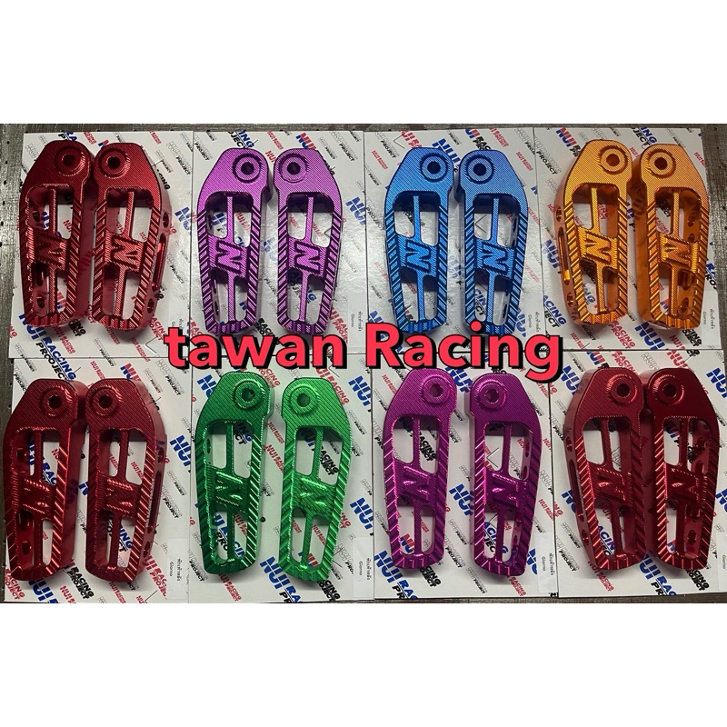 พักเท้าหลัง Giorno งานปีเนียมCNC แบรนด์Nui Racing ลายสวยๆๆสีสวยๆๆ