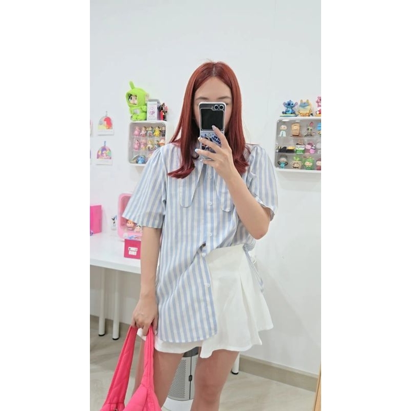 พร้อมส่ง Bunny shirt เสื้อเชิ้ตผู้หญิง คอบันนี่ มี6สี