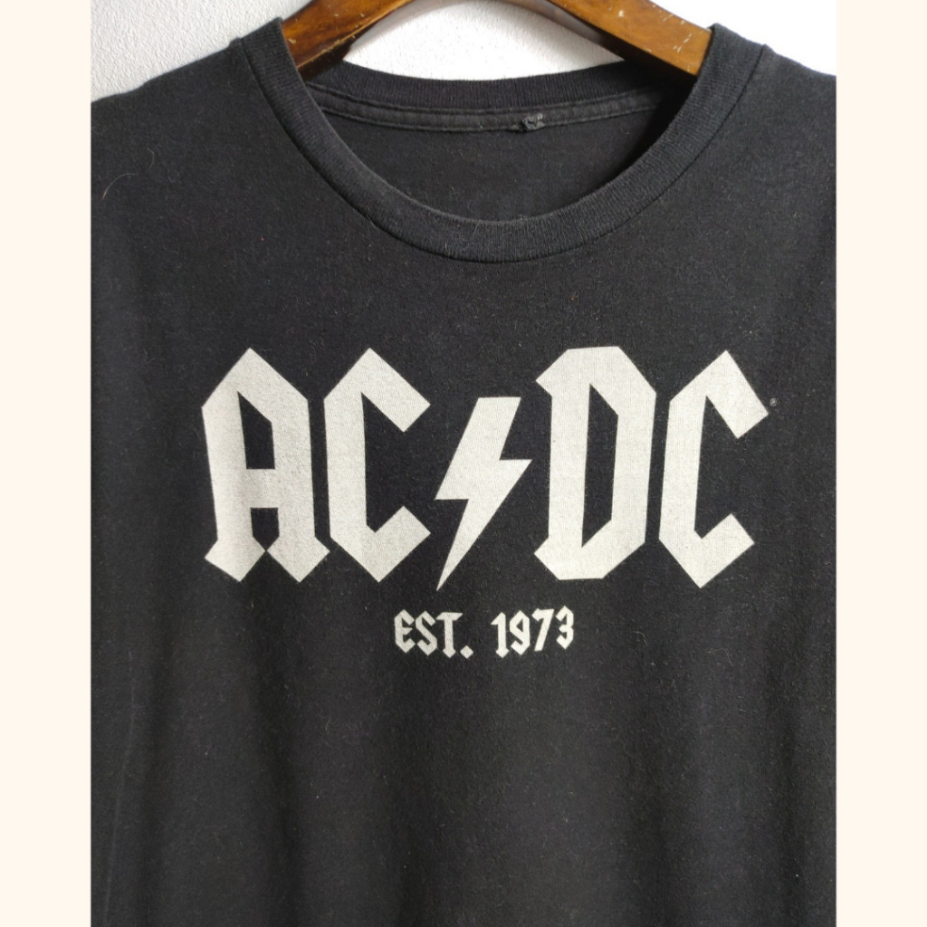 เสื้อวง มือสอง ACDC อก 40 ยาว 27