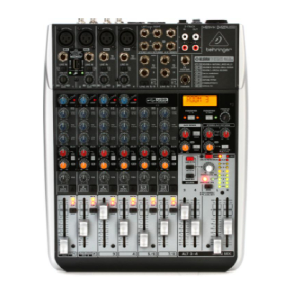 มิกเซอร์ Behringer XENYX QX1222USB 12 ช่อง โปรเซสเซอร์  Klark Teknik Multi-FX, Wireless Option, USB/