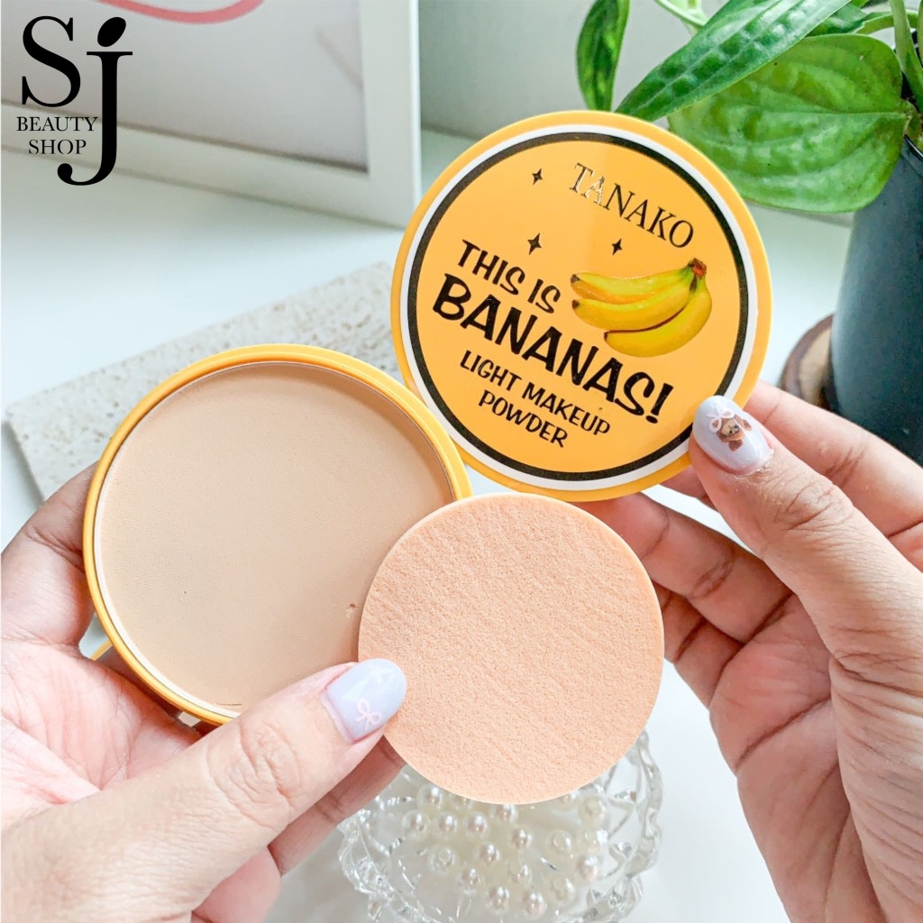 TANAKO Banana Light Matte Pressed Powder แป้งฝุ่นอัดแข็ง เนื้อบางเบา เบลอรูขุมขน ผิวเนียนใสตลอดวัน