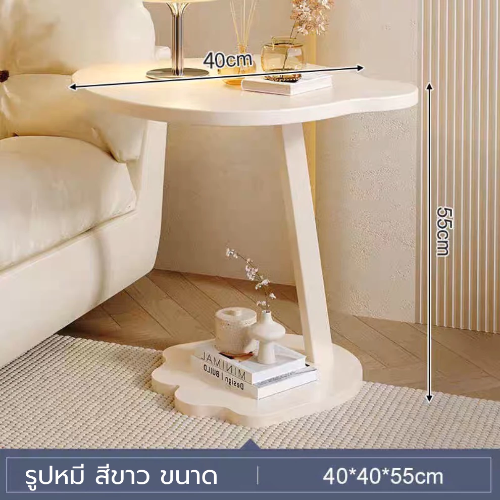 โต๊ะกาแฟ โต๊ะกลางโซฟา 2 ชั้น สไตล์มินิมอล 40/30 ซม thumbnail 9