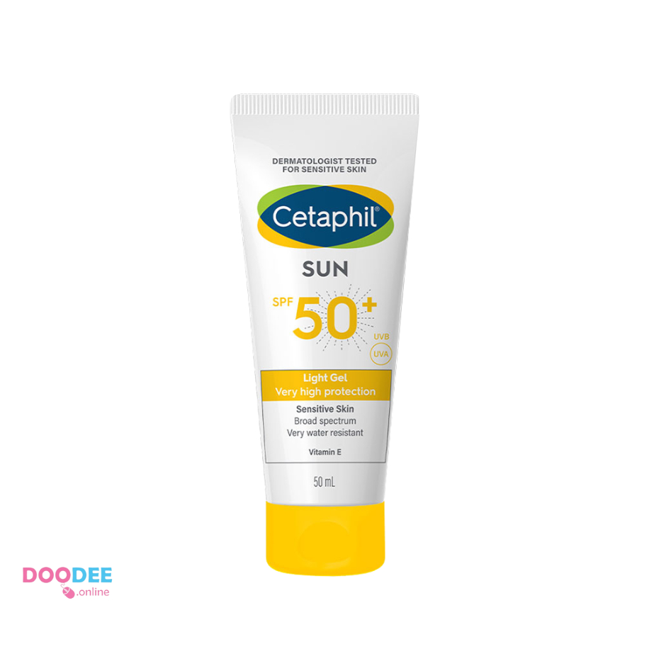 Cetaphil Sunscreen เซตาฟิล กันแดด ( Sun SPF 50+ Light Gel เจลกันแดด )ครีมกันแดด