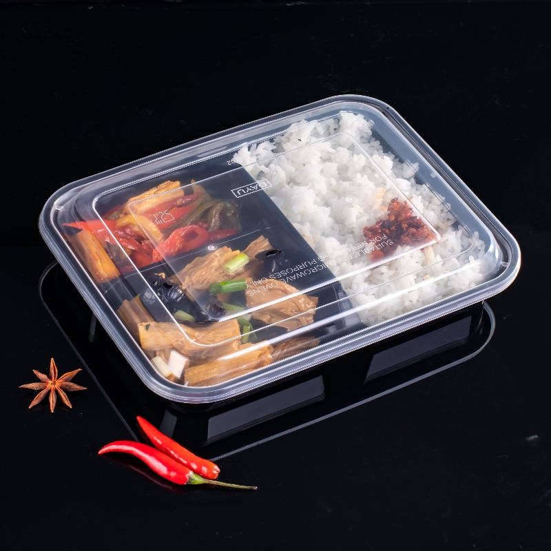 (ยกแพ็ค) กล่องเหลี่ยม+ฝา  F3G / BF3G (50ชุด/แพ็ค) กล่องเข้าไมโครเวฟได้ กล่องใส่ข้าว กล่องเข้าไมโครเวฟได้ - รูปที่ 2