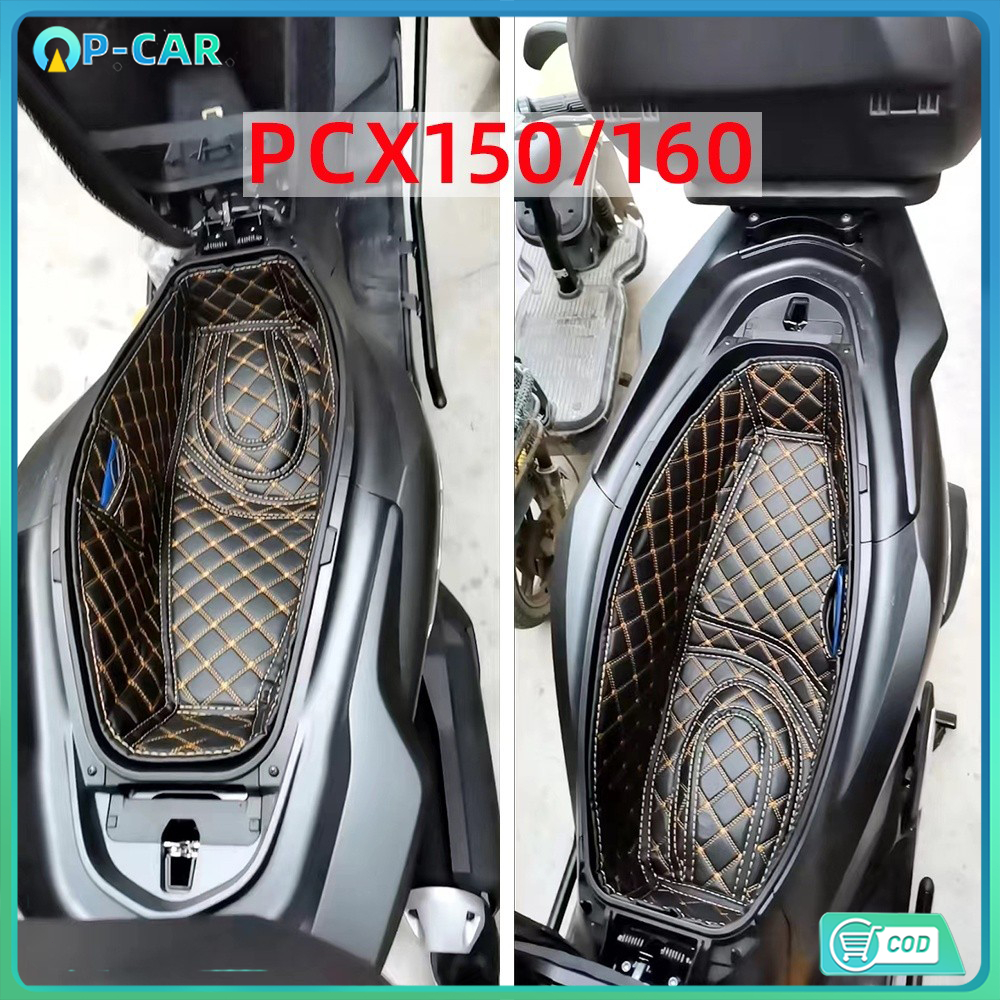 ฝาครอบที่นั่งรถจักรยานยนต์สําหรับ Pcx150 Pcx160 อุปกรณ์ตกแต่งภายในที่ปรับแต่งได้สําหรับรถมอเตอร์ไซด์