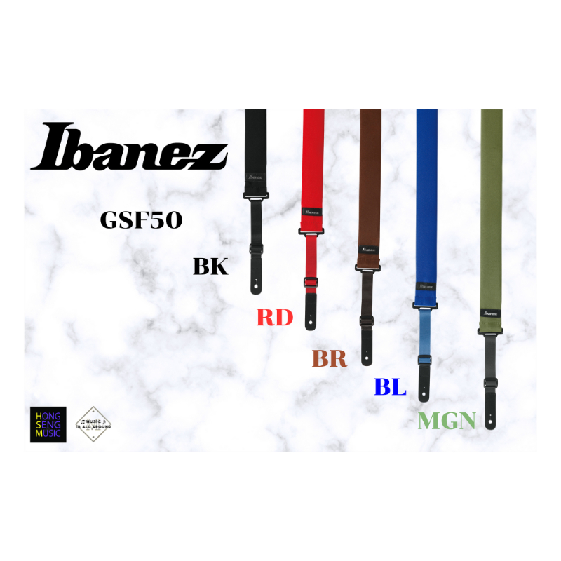 Ibanez Powerpad Strap สายสะพายกีต้าร์ไฟฟ้า กีต้าร์เบส รุ่น GSF50